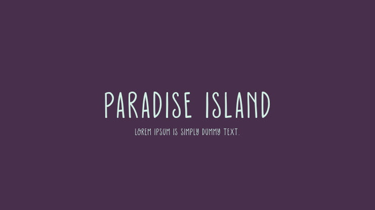 Paradise Island Font