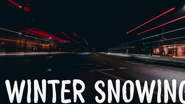 Winter Snowing Font Download Free For Desktop And Webfont