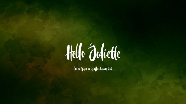 Hello Juliette Font