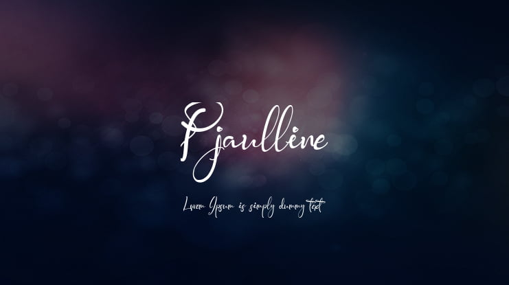 Pjaulline Font