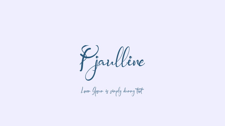 Pjaulline Font