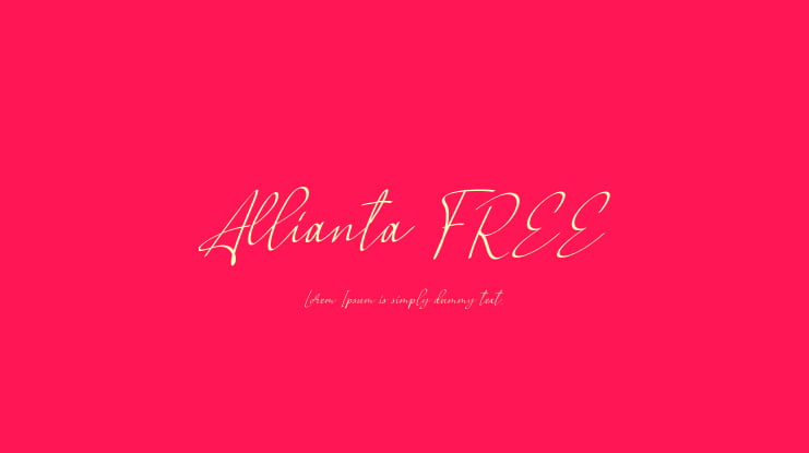 Allianta FREE Font