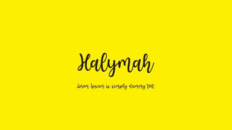 Halymah Font