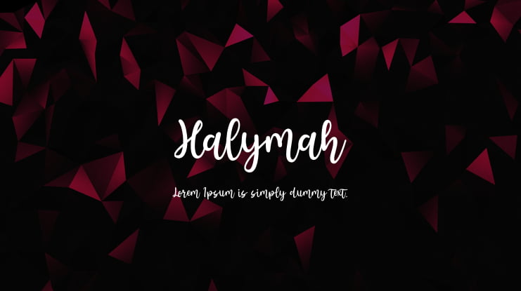 Halymah Font