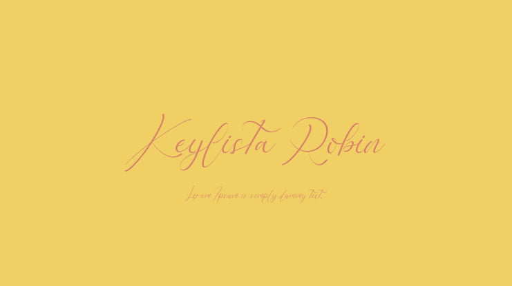 Keylista Robin Font