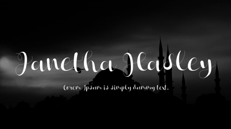 Janetha Hasley Font