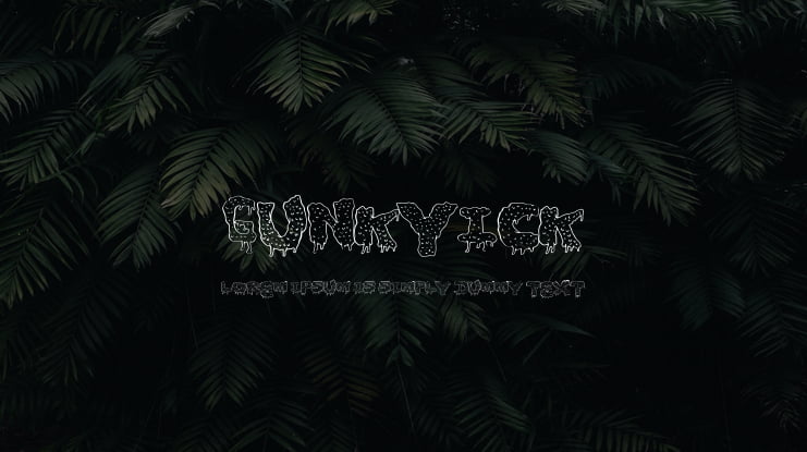 GunkyIck Font