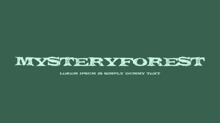 MysteryForest Font