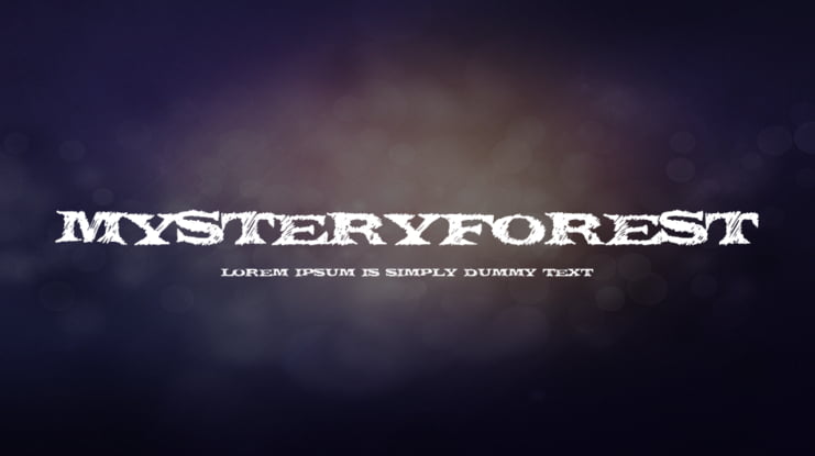 MysteryForest Font