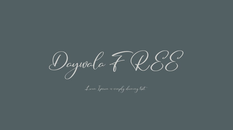 Daywala FREE Font