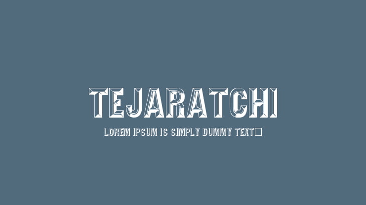 Tejaratchi Font