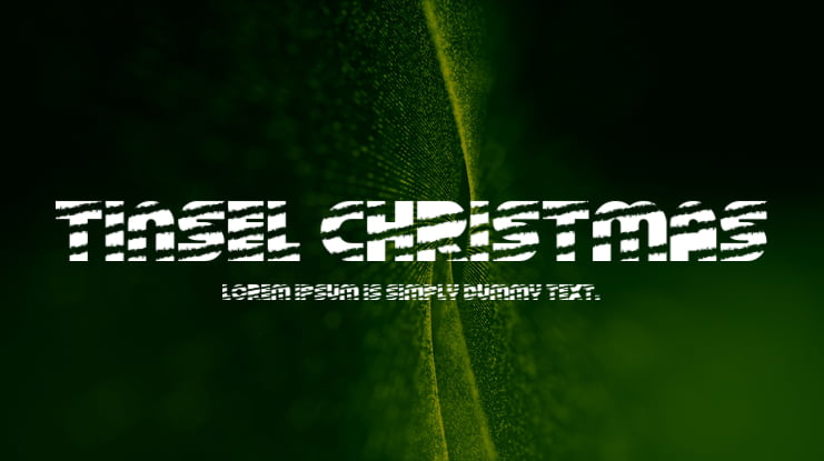 Tinsel Christmas Font