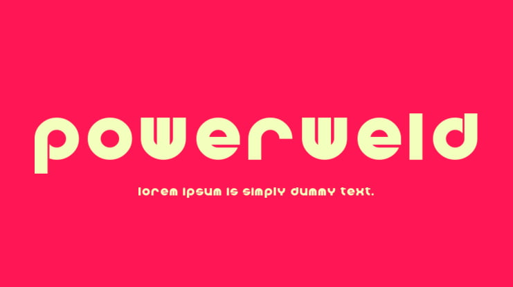 Powerweld Font