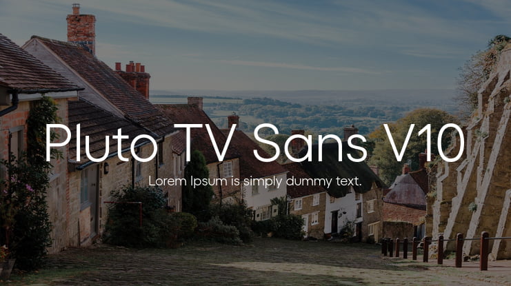 Pluto Tv Sans V10 Font Family Download Free For Desktop Webfont