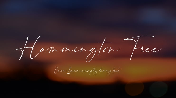 Hammington Free Font