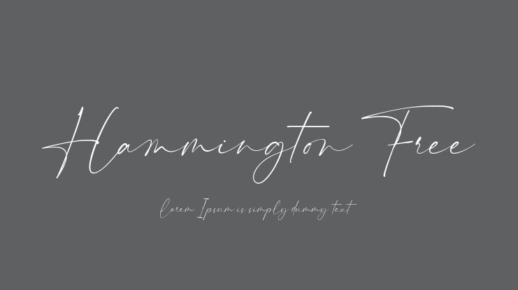 Hammington Free Font