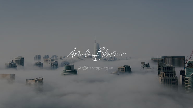 Amelia_Bloomer Font