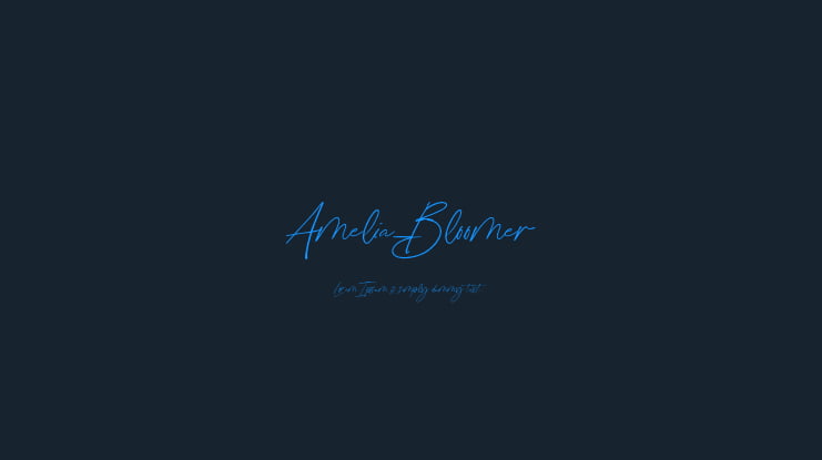 Amelia_Bloomer Font