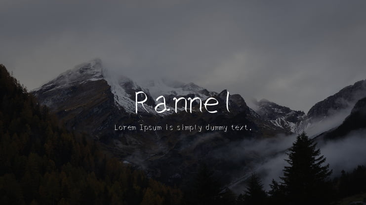 Rannel Font : Download Free for Desktop & Webfont
