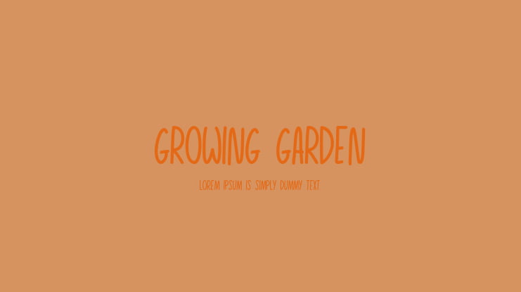 Growing Garden Font Family