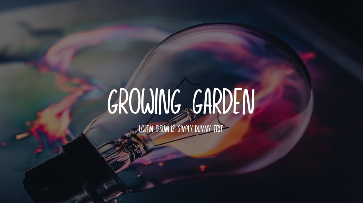 Growing Garden Font Family