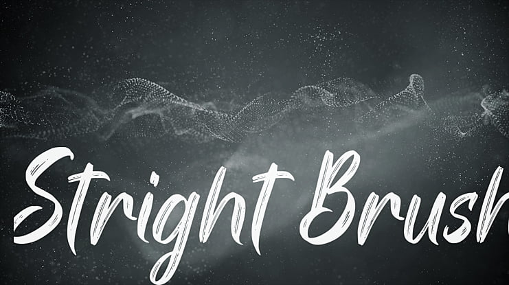 Stright Brush Font