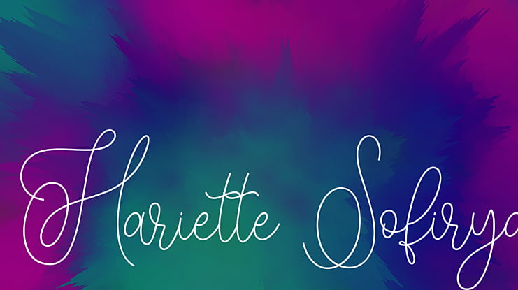 Hariette Sofirya Font