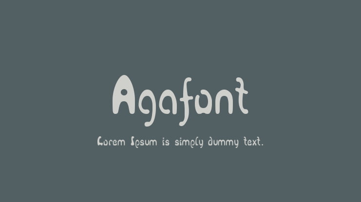 Agafont Font