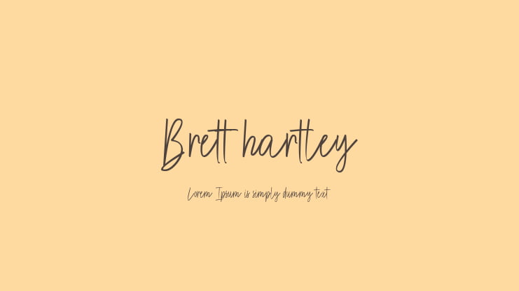 Brett hartley Font