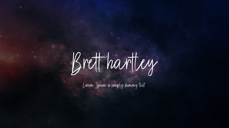 Brett hartley Font