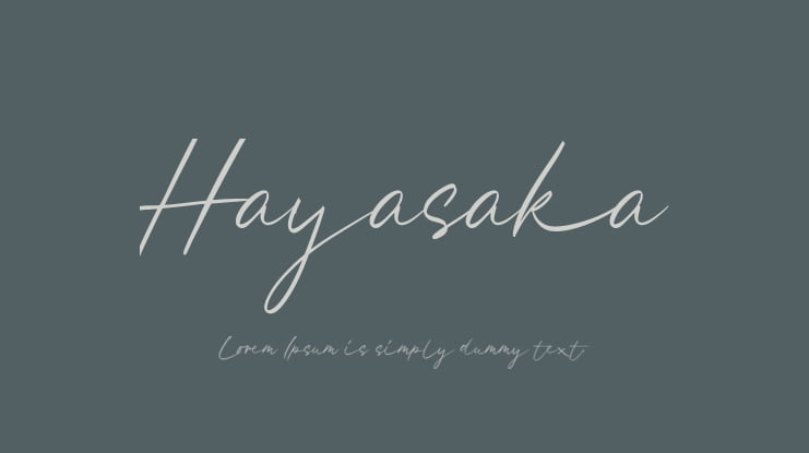 Hayasaka Font