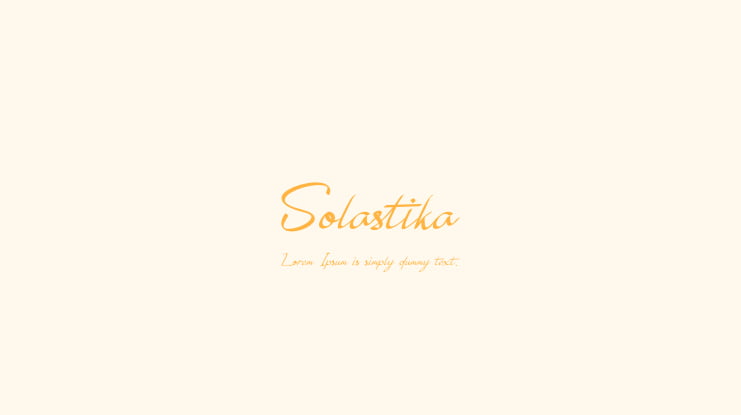 Solastika Font