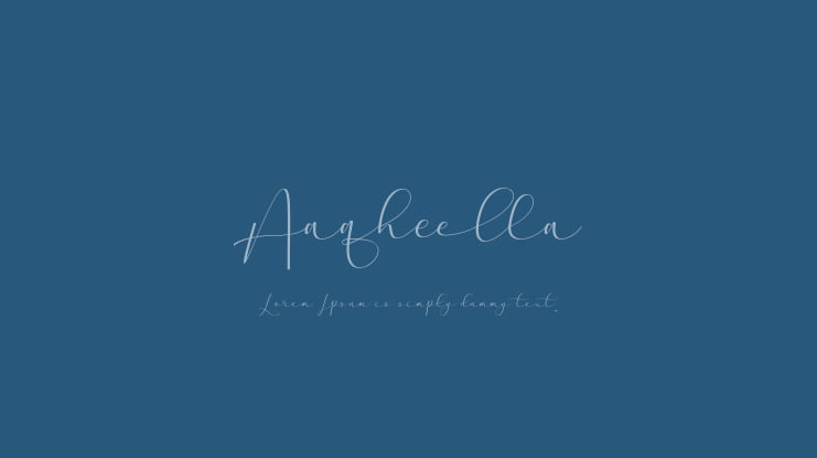 Aaqheella Font