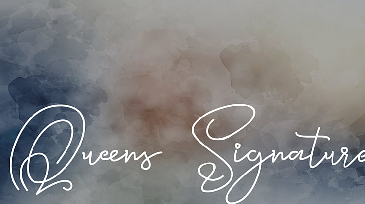 Queens Signature Font