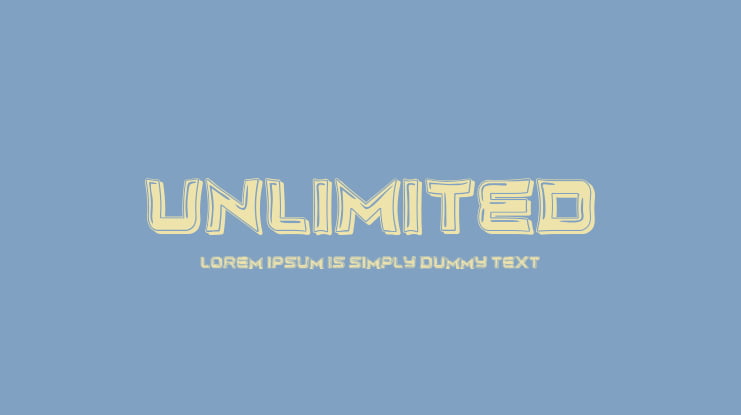 Unlimited Font Family