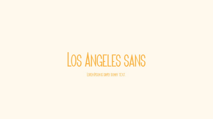 Los Angeles | A Multi-Weight Font