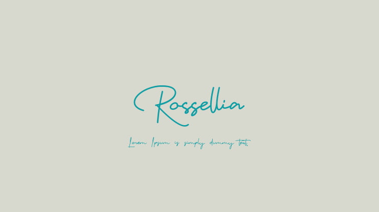 Rossellia Font