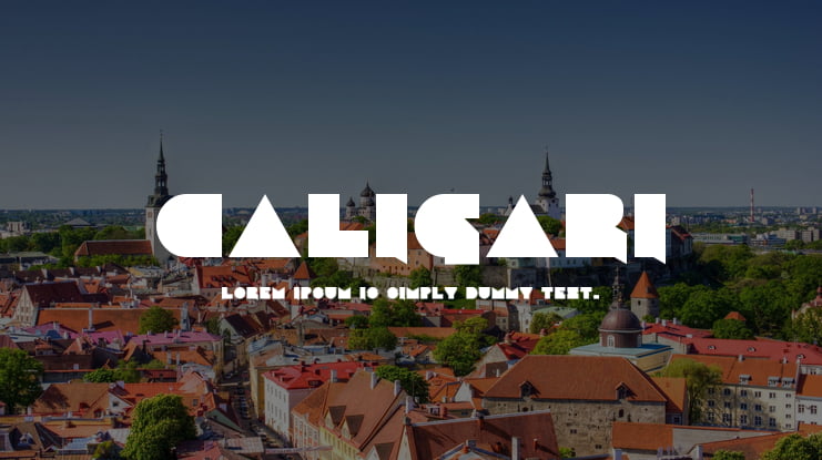 Caligari Font