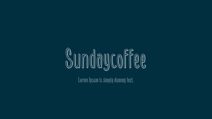 Sundaycoffee Font