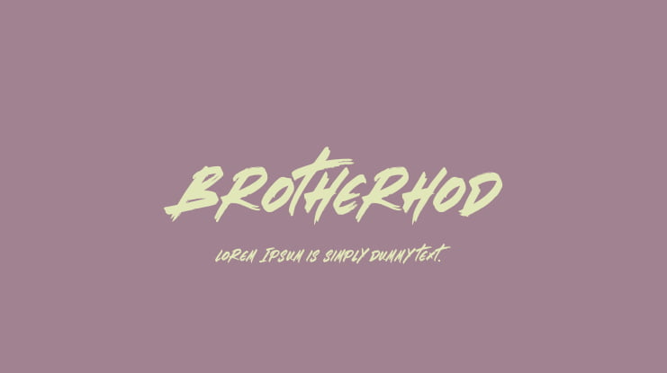 Brotherhod Font