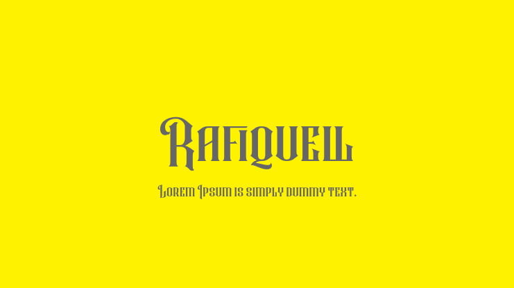 Rafiquell Font