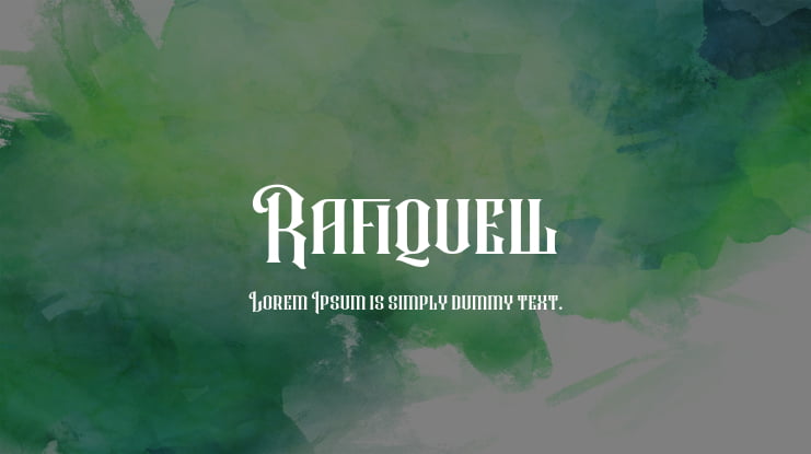 Rafiquell Font