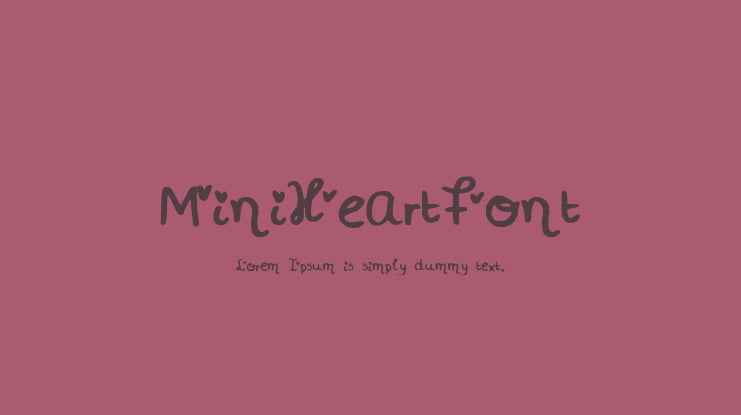 MiniHeartFont Font