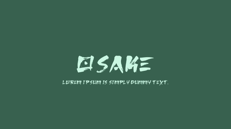 Osake Font