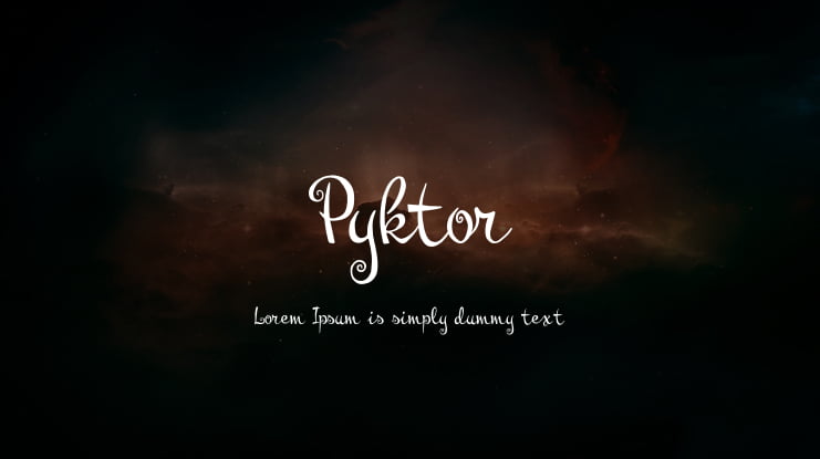 Pyktor Font