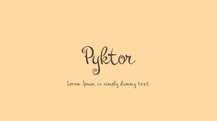 Pyktor Font