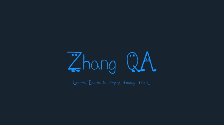 Zhang QA Font