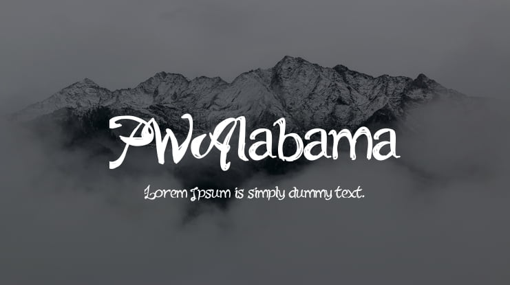 PWAlabama Font