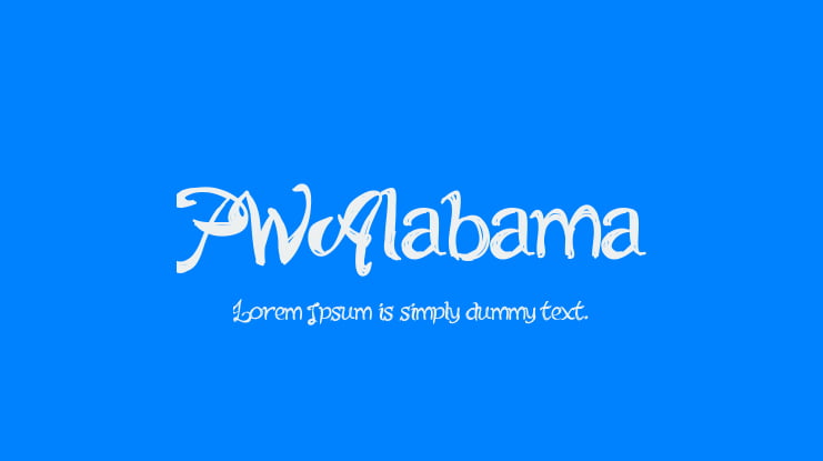 PWAlabama Font