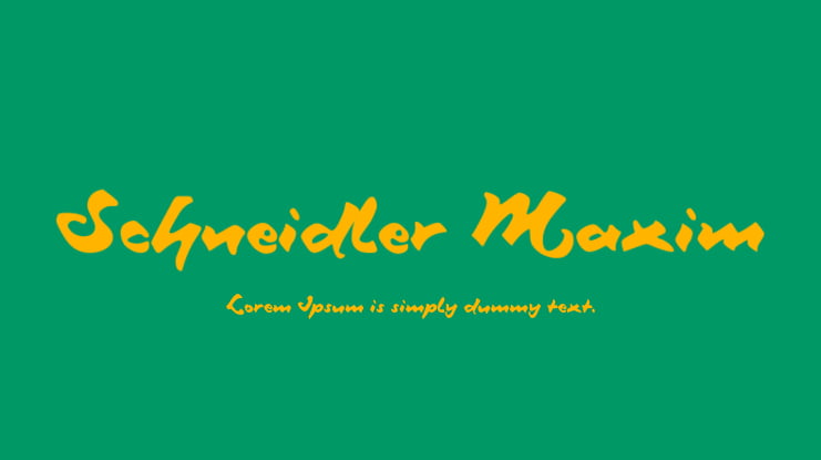 Schneidler Maxim Font